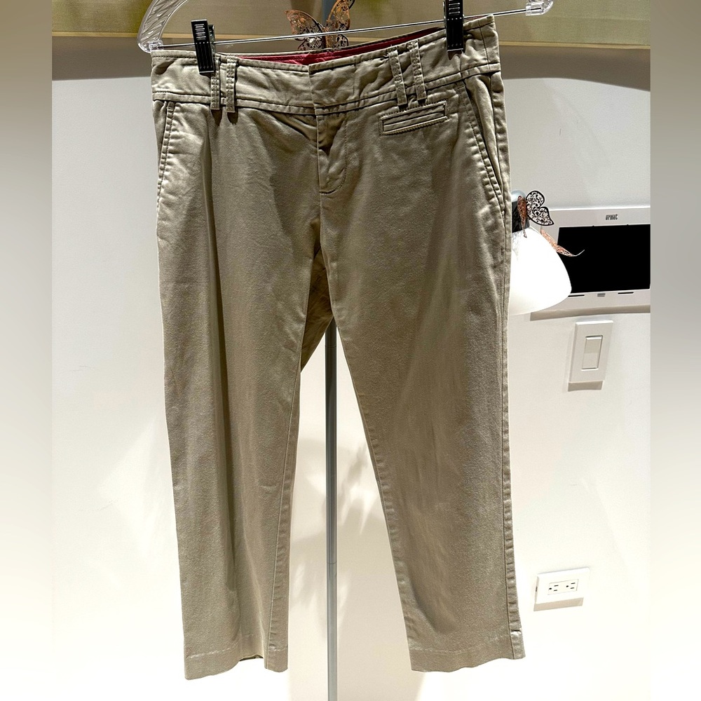 Gap Khaki Cropped Ankle Pants